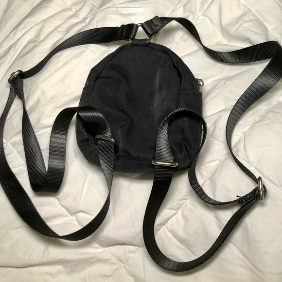 Dolls Kill Mini Backpack Black Nylon 6"H X 4"W Small Mini Back Pack - Picture 4 of 6